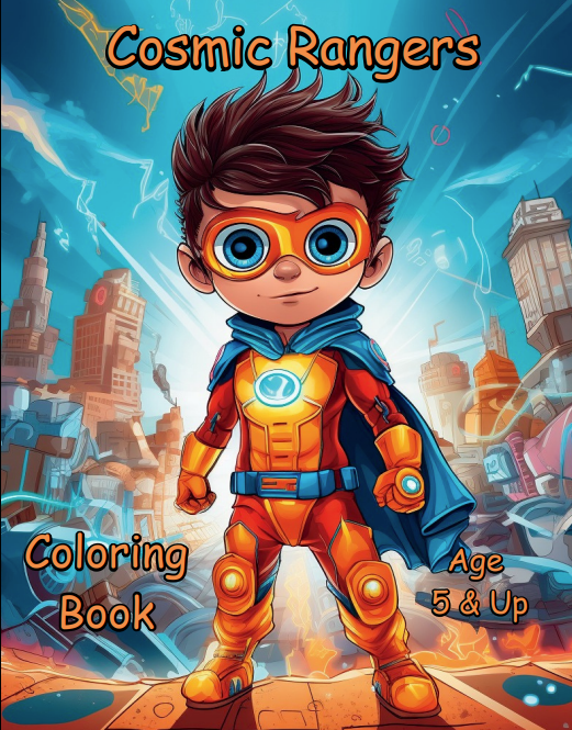 Cosmic Rangers Coloring Book