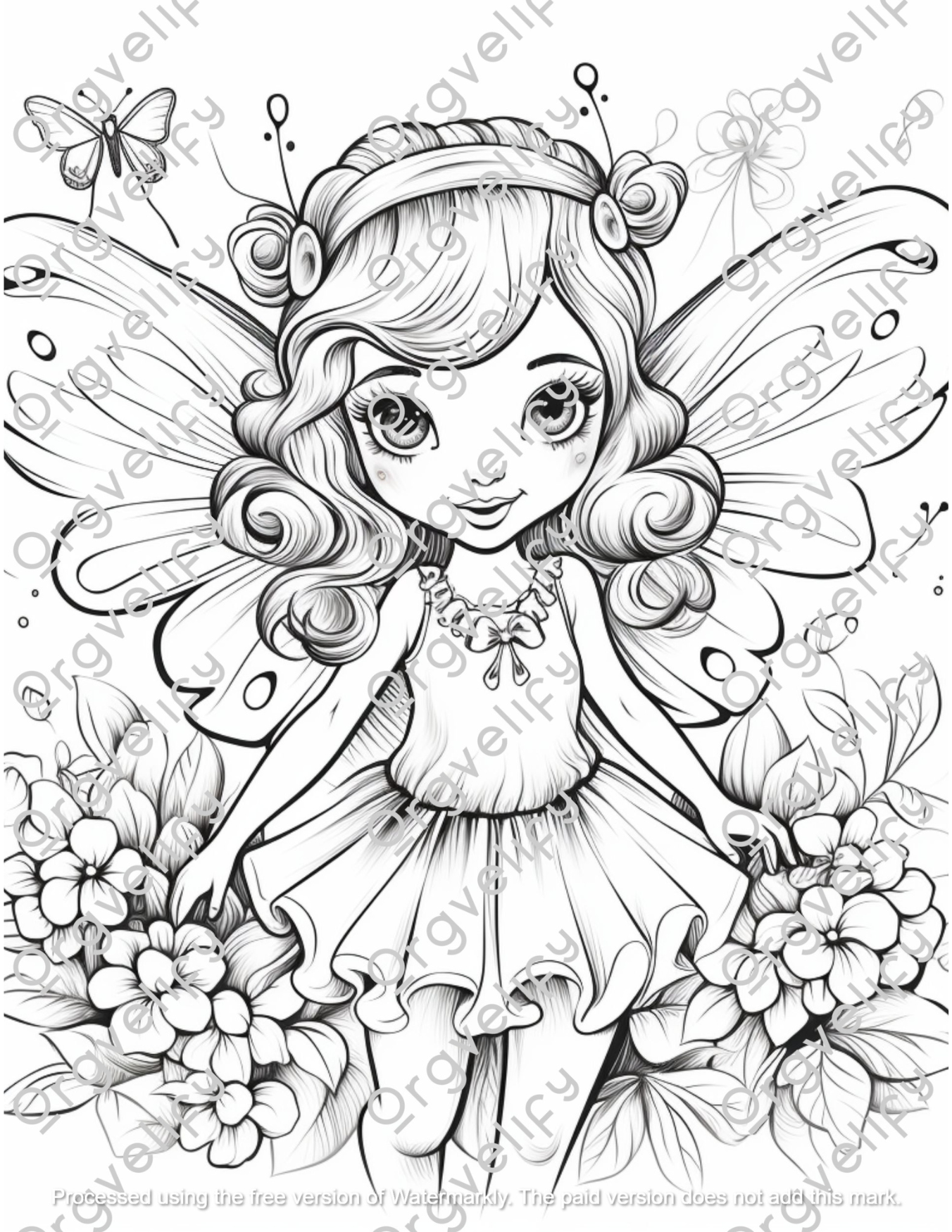 Fairies Coloring Book