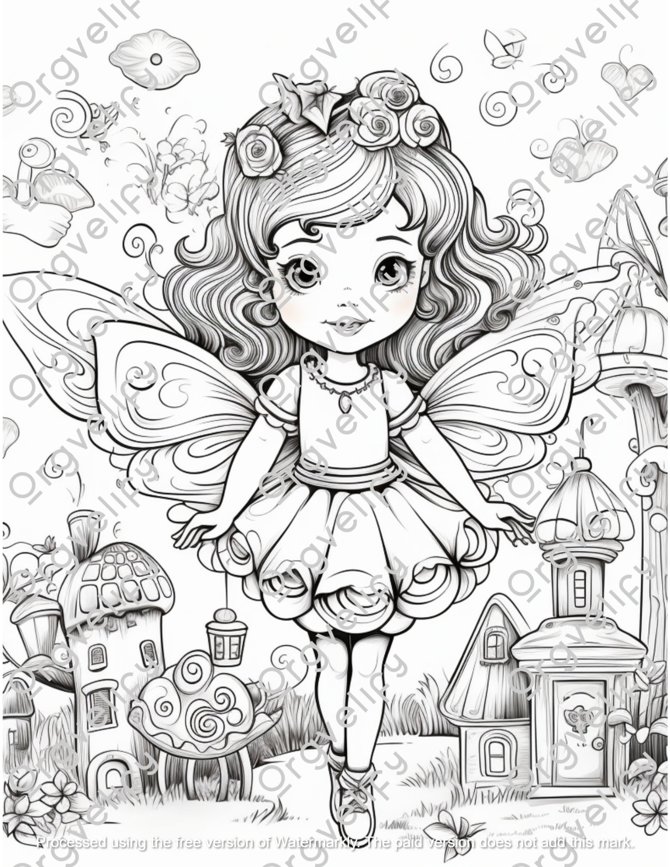 Fairies Coloring Book