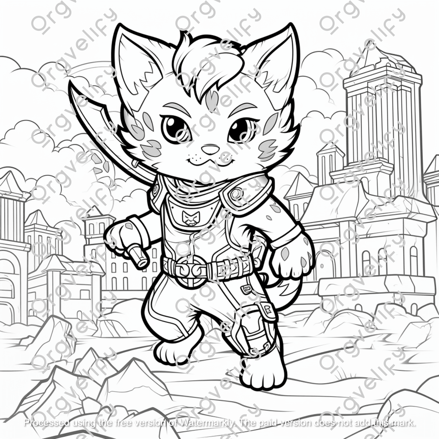 Battle Cat Coloring Book - Orgvelify
