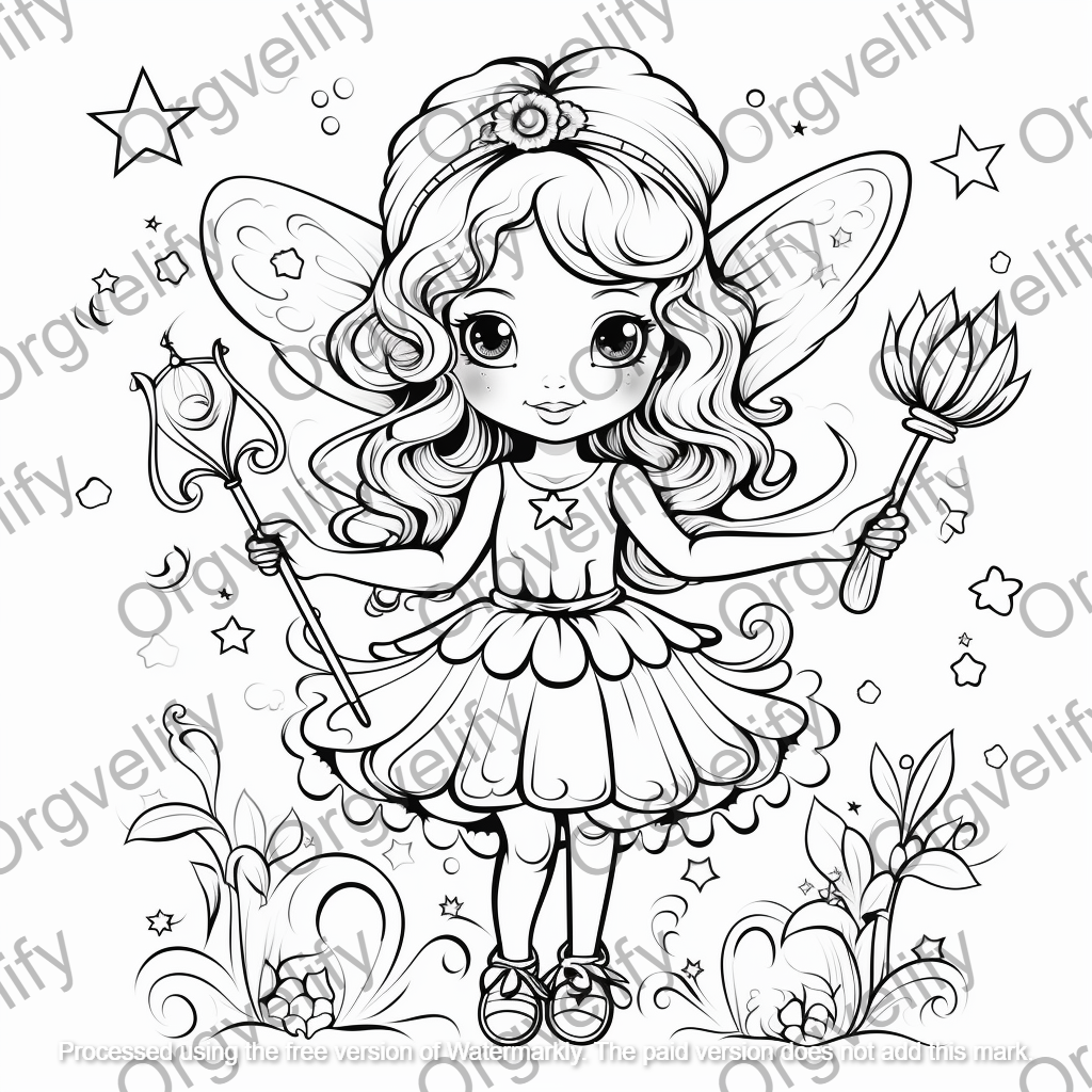 Fairies Coloring Book