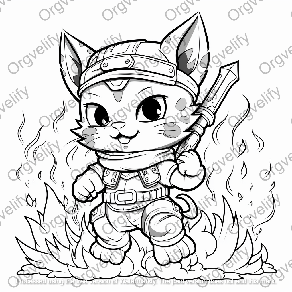 Battle Cat Coloring Book