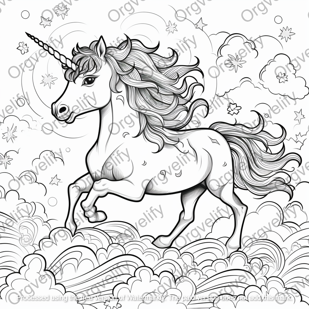 Unicorn Coloring Book