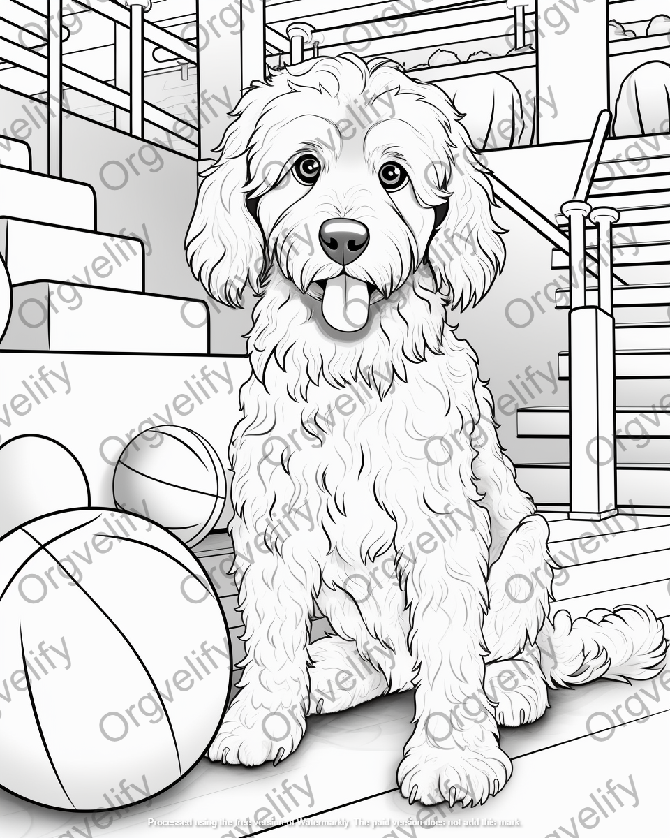 Cockapoo Coloring Book