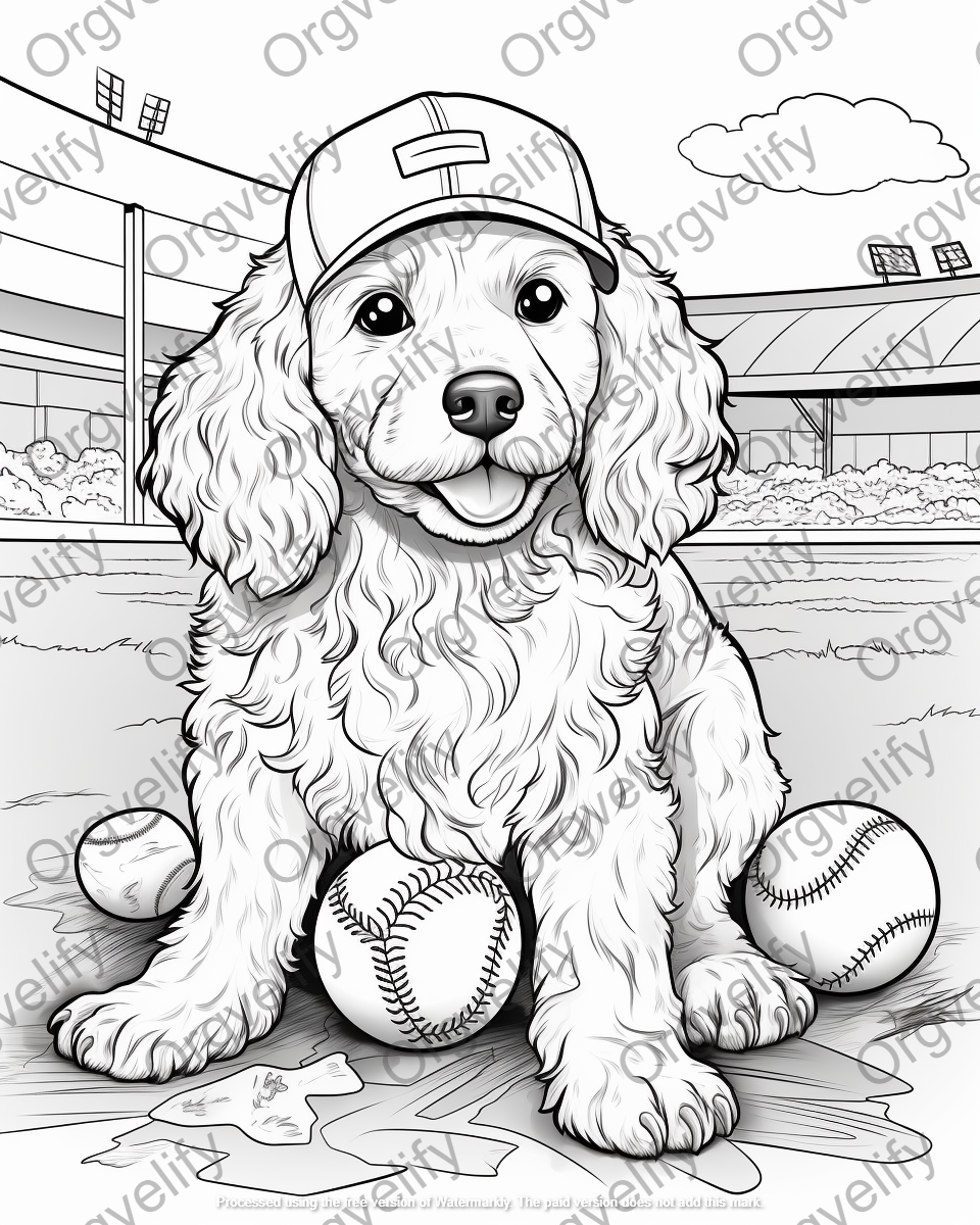 Cockapoo Coloring Book