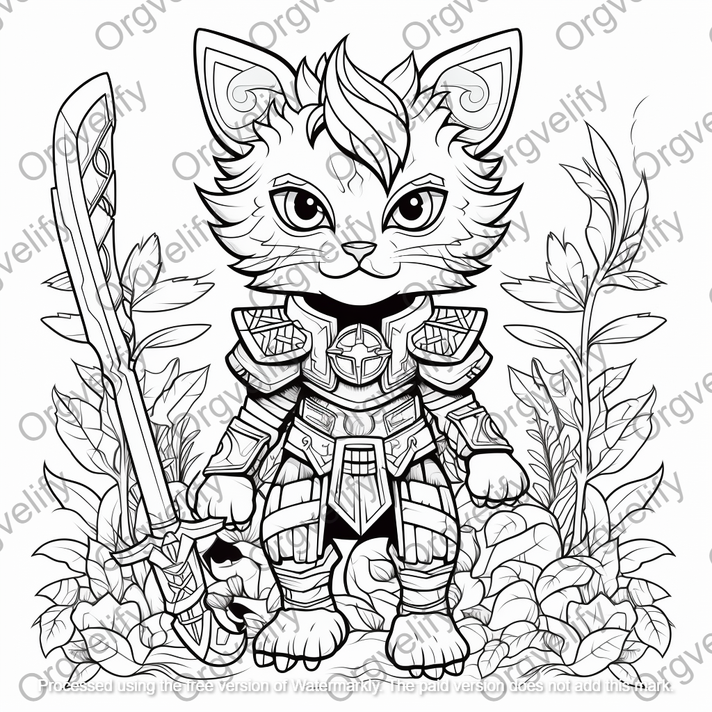 Battle Cat Coloring Book