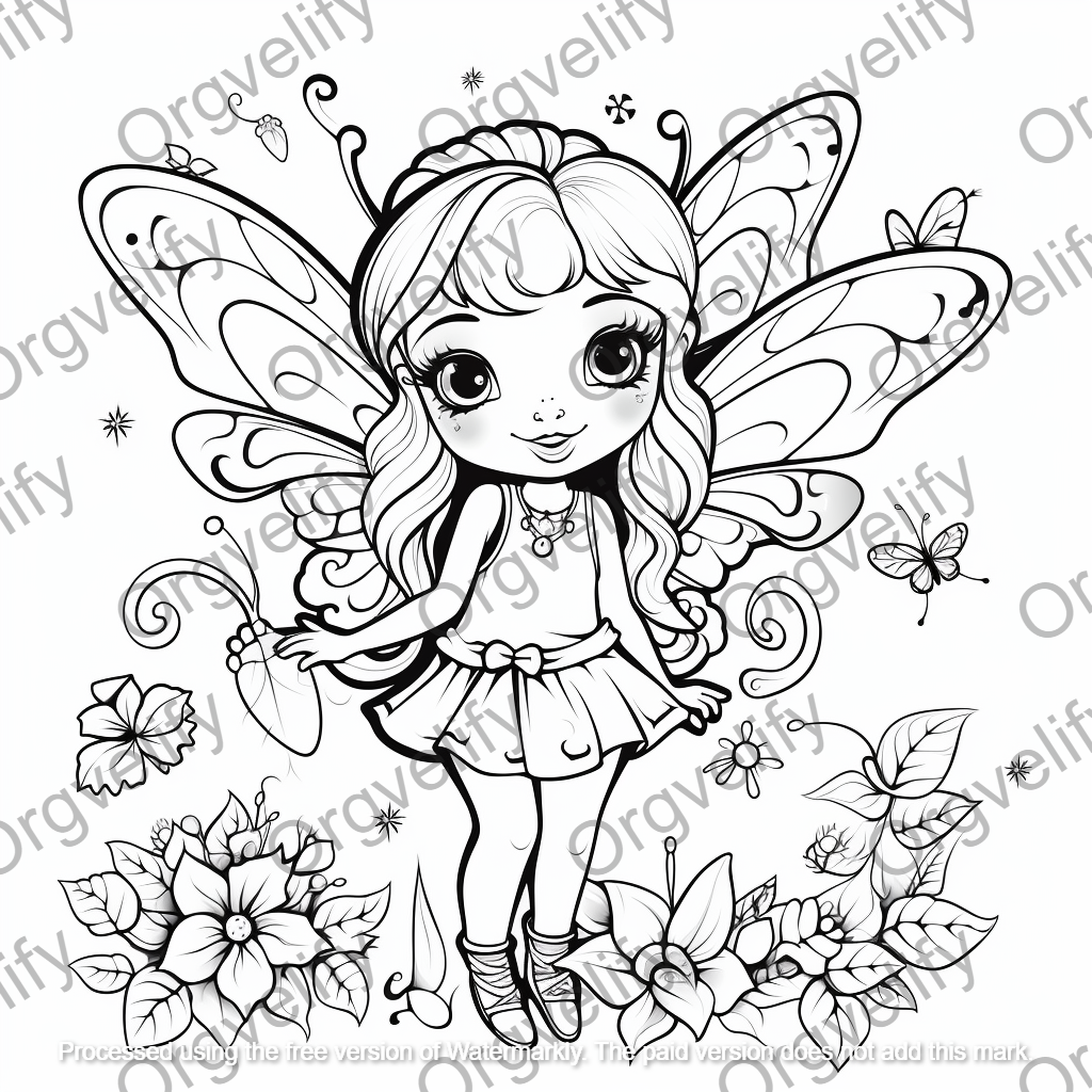 Fairies Coloring Book