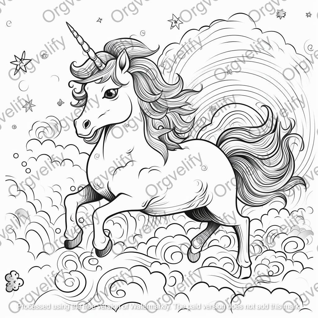 Unicorn Coloring Book