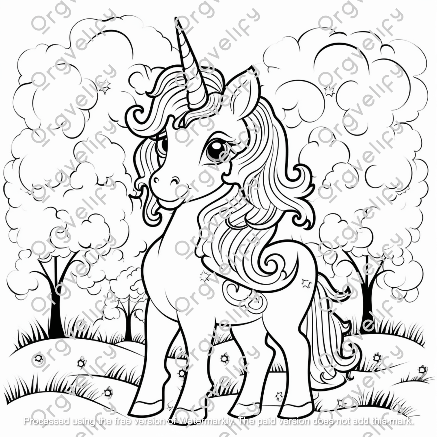 Unicorn Coloring Book - Orgvelify