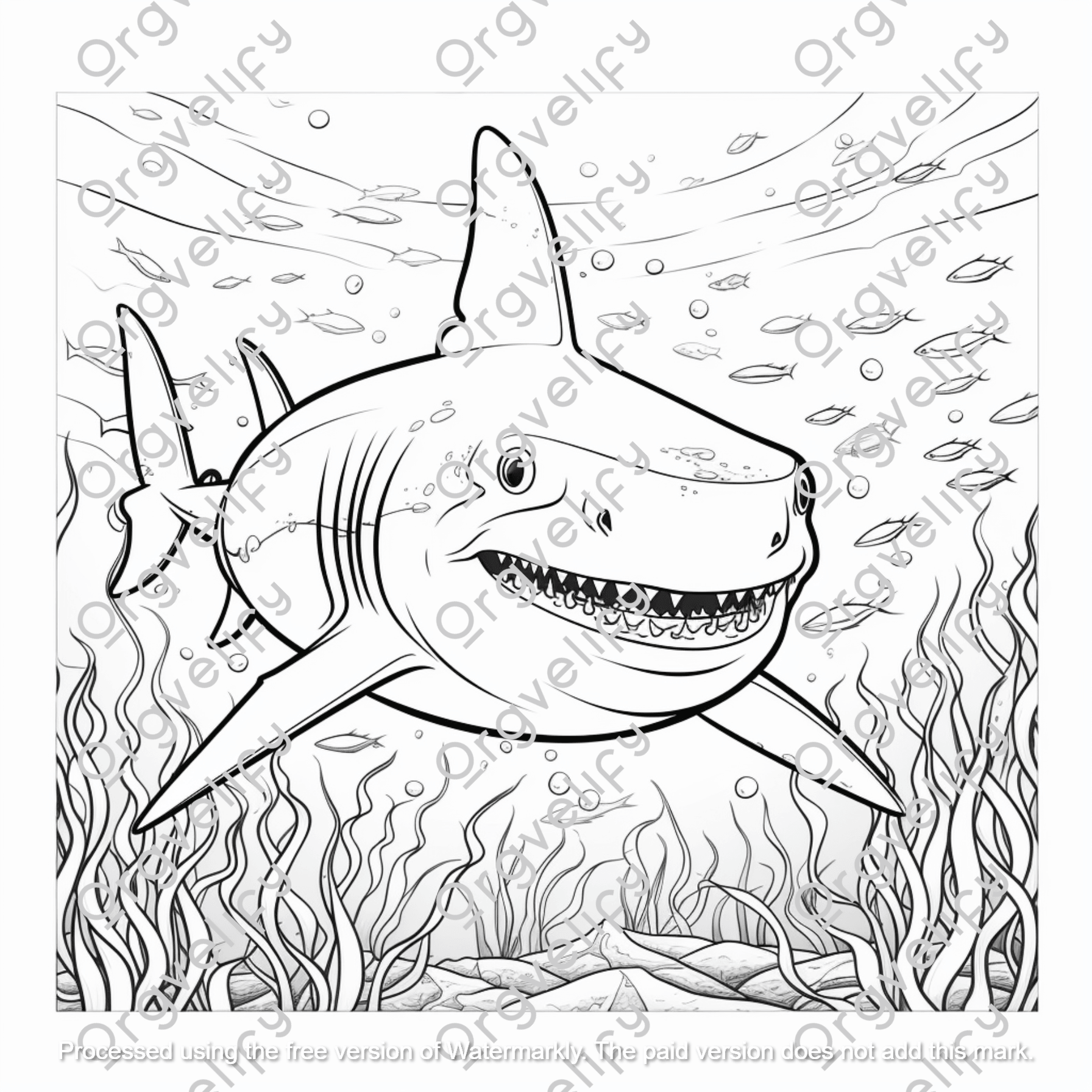 All About Sharks Coloring Book - Orgvelify